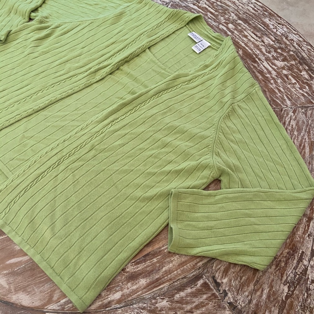 Styles By Leah Long Sleeve Green Women's Sweater 2 layered Shirt Plus Size 26